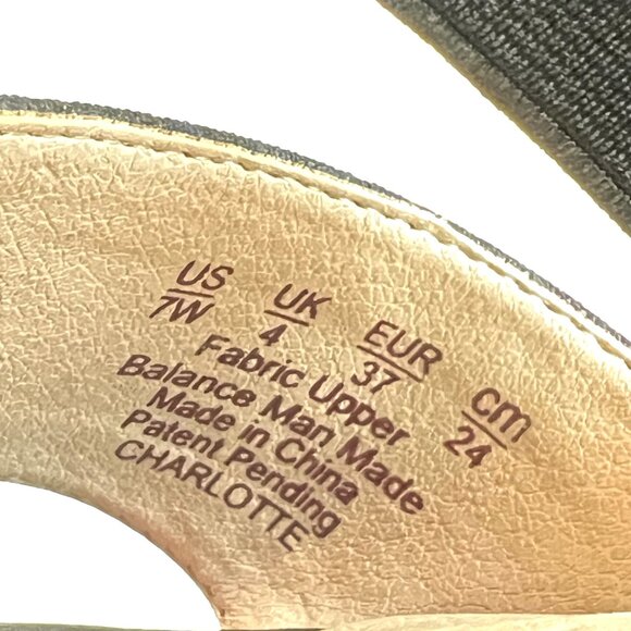 7W 7‎ Wide Width Lifestride Womens Charlotte Black Strappy Heels Sandals Shoes - Picture 11 of 11